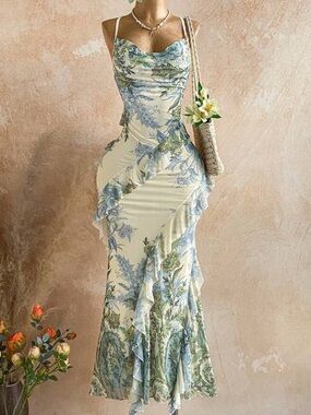Floral Ruffled Dress